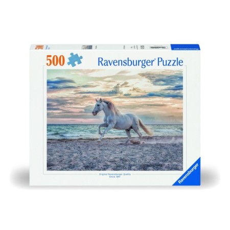 Ravensburger - Puzzle cal pe plaja 500 piese design nou Ravensburger - 1